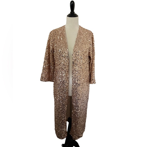 Jess Lea Other - Jess Lea All Ritz Sequin Kimono in Rose Gold